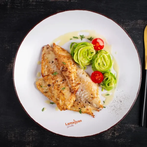 Pan fried fish fillet