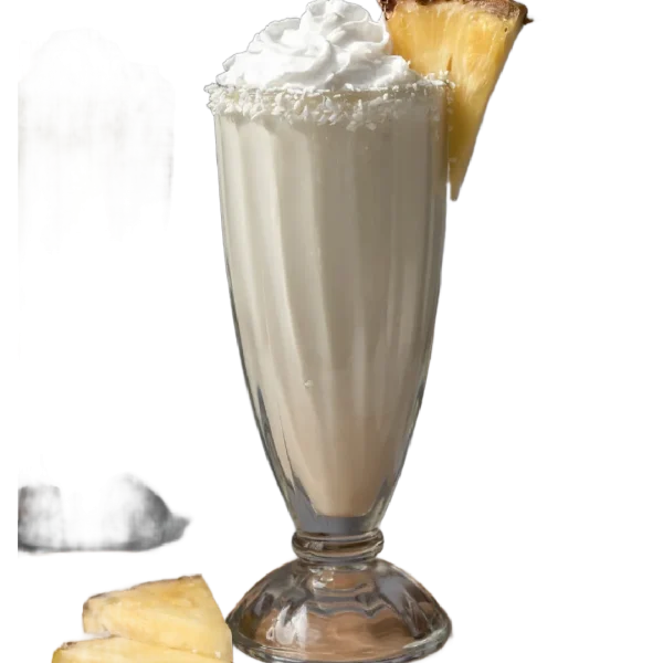 Pinacolada boozy shake-malibu,rum,pineapple j,vanilla ice cream
