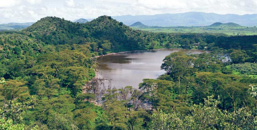 Lake Sonachi also called Green Crater Lake